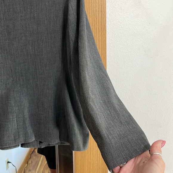 Rafaella size 16 black and white houndstooth zip up lined blazer 2 pockets - Picture 6 of 11